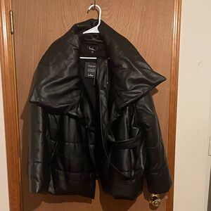 Black Faux Leather Jacket